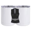 10 oz. White Stainless Steel Short Tumbler Thumbnail