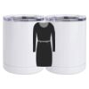 10 oz. White Stainless Steel Short Tumbler Thumbnail