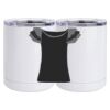 10 oz. White Stainless Steel Short Tumbler Thumbnail