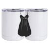 10 oz. White Stainless Steel Short Tumbler Thumbnail