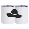 10 oz. White Stainless Steel Short Tumbler Thumbnail