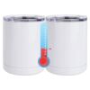 10 oz. White Stainless Steel Short Tumbler Thumbnail