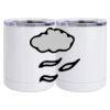 10 oz. White Stainless Steel Short Tumbler Thumbnail