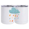 10 oz. White Stainless Steel Short Tumbler Thumbnail