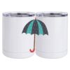 10 oz. White Stainless Steel Short Tumbler Thumbnail
