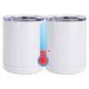 10 oz. White Stainless Steel Short Tumbler Thumbnail