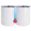 10 oz. White Stainless Steel Short Tumbler Thumbnail