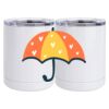 10 oz. White Stainless Steel Short Tumbler Thumbnail