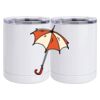 10 oz. White Stainless Steel Short Tumbler Thumbnail