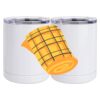 10 oz. White Stainless Steel Short Tumbler Thumbnail