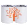 10 oz. White Stainless Steel Short Tumbler Thumbnail