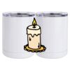 10 oz. White Stainless Steel Short Tumbler Thumbnail