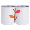 10 oz. White Stainless Steel Short Tumbler Thumbnail