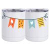 10 oz. White Stainless Steel Short Tumbler Thumbnail