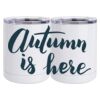 10 oz. White Stainless Steel Short Tumbler Thumbnail