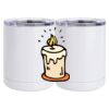10 oz. White Stainless Steel Short Tumbler Thumbnail