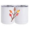 10 oz. White Stainless Steel Short Tumbler Thumbnail