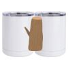 10 oz. White Stainless Steel Short Tumbler Thumbnail