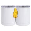 10 oz. White Stainless Steel Short Tumbler Thumbnail