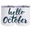 10 oz. White Stainless Steel Short Tumbler Thumbnail