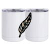 10 oz. White Stainless Steel Short Tumbler Thumbnail