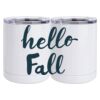 10 oz. White Stainless Steel Short Tumbler Thumbnail
