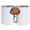 10 oz. White Stainless Steel Short Tumbler Thumbnail