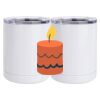 10 oz. White Stainless Steel Short Tumbler Thumbnail