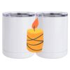 10 oz. White Stainless Steel Short Tumbler Thumbnail