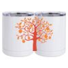 10 oz. White Stainless Steel Short Tumbler Thumbnail