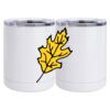 10 oz. White Stainless Steel Short Tumbler Thumbnail