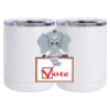 10 oz. White Stainless Steel Short Tumbler Thumbnail