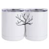 10 oz. White Stainless Steel Short Tumbler Thumbnail