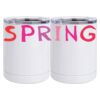 10 oz. White Stainless Steel Short Tumbler Thumbnail