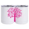 10 oz. White Stainless Steel Short Tumbler Thumbnail