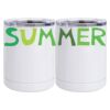 10 oz. White Stainless Steel Short Tumbler Thumbnail