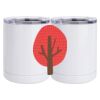 10 oz. White Stainless Steel Short Tumbler Thumbnail