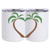 10 oz. White Stainless Steel Short Tumbler Thumbnail