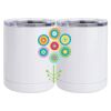 10 oz. White Stainless Steel Short Tumbler Thumbnail
