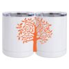 10 oz. White Stainless Steel Short Tumbler Thumbnail