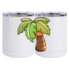 10 oz. White Stainless Steel Short Tumbler Thumbnail