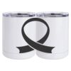 10 oz. White Stainless Steel Short Tumbler Thumbnail