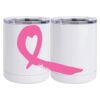 10 oz. White Stainless Steel Short Tumbler Thumbnail