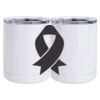 10 oz. White Stainless Steel Short Tumbler Thumbnail