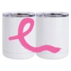 10 oz. White Stainless Steel Short Tumbler Thumbnail