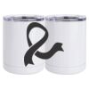 10 oz. White Stainless Steel Short Tumbler Thumbnail