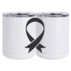 10 oz. White Stainless Steel Short Tumbler Thumbnail