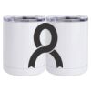 10 oz. White Stainless Steel Short Tumbler Thumbnail
