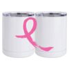 10 oz. White Stainless Steel Short Tumbler Thumbnail