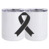 10 oz. White Stainless Steel Short Tumbler Thumbnail